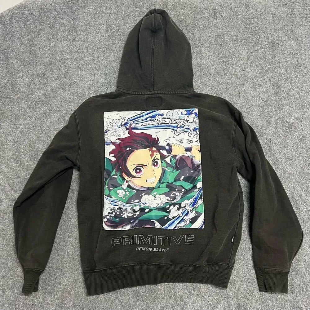 Primitive x Demon Slayer x Tanjiro Hooded Sweatshirt Black Men's M